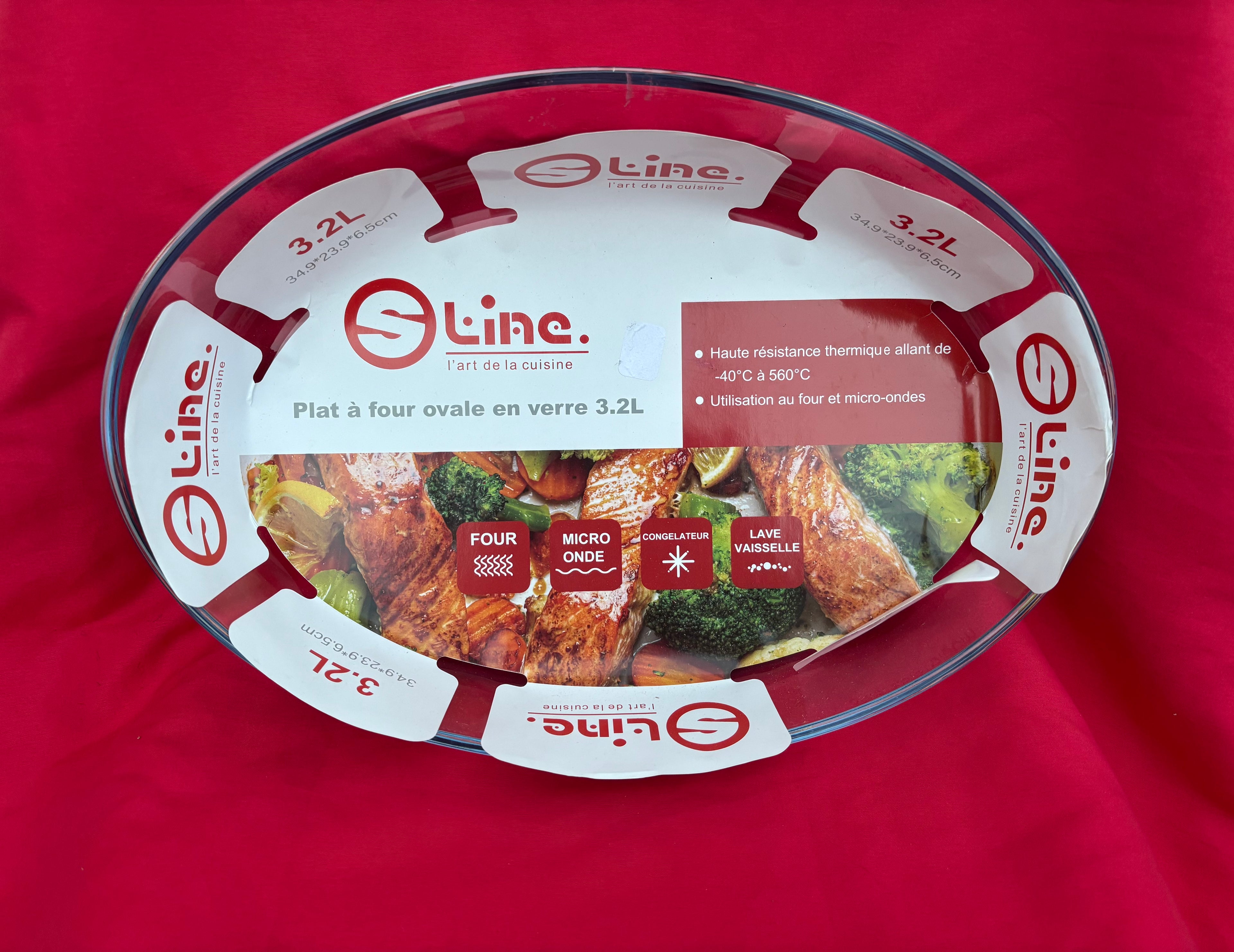 Plat au Four Ovale en Verre 3,2 L – Ultra Résistant | Four, Micro-ondes, Congélateur