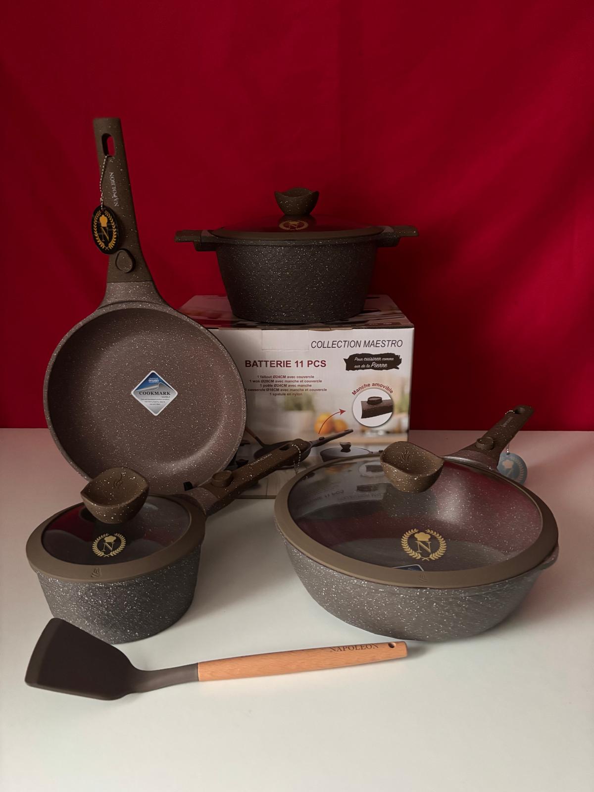 Batterie de cuisine Napoléon – Gamme Maestro – 11 pièces