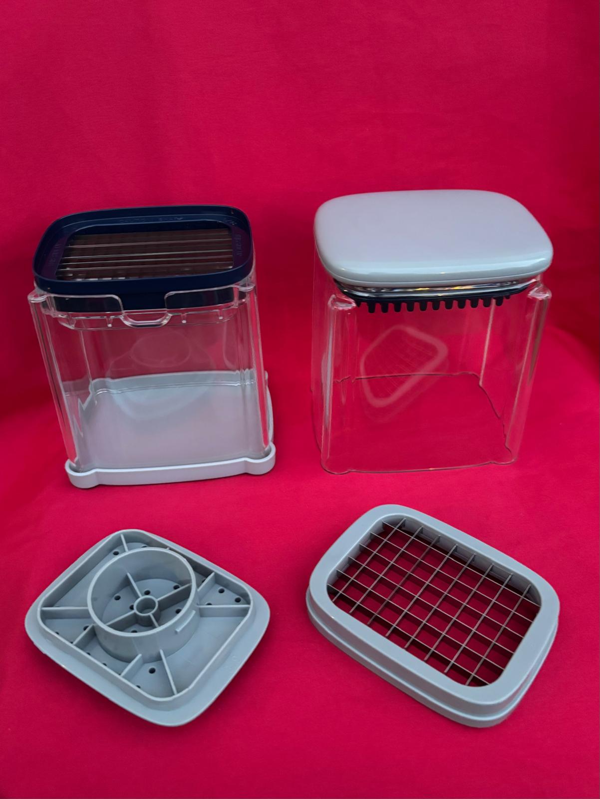 Coupe Frites et Légumes TE Cuisine Professionnel – Lame Inox – 2 Grilles de Coupe – Sans BPA