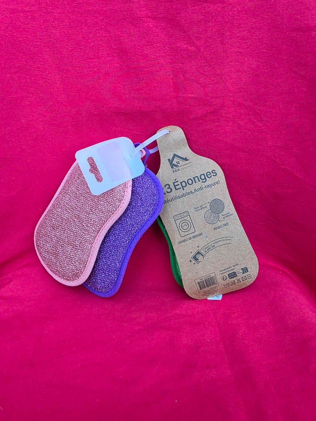 Lot de 3 éponges réutilisables    double face – Kea Home Trend