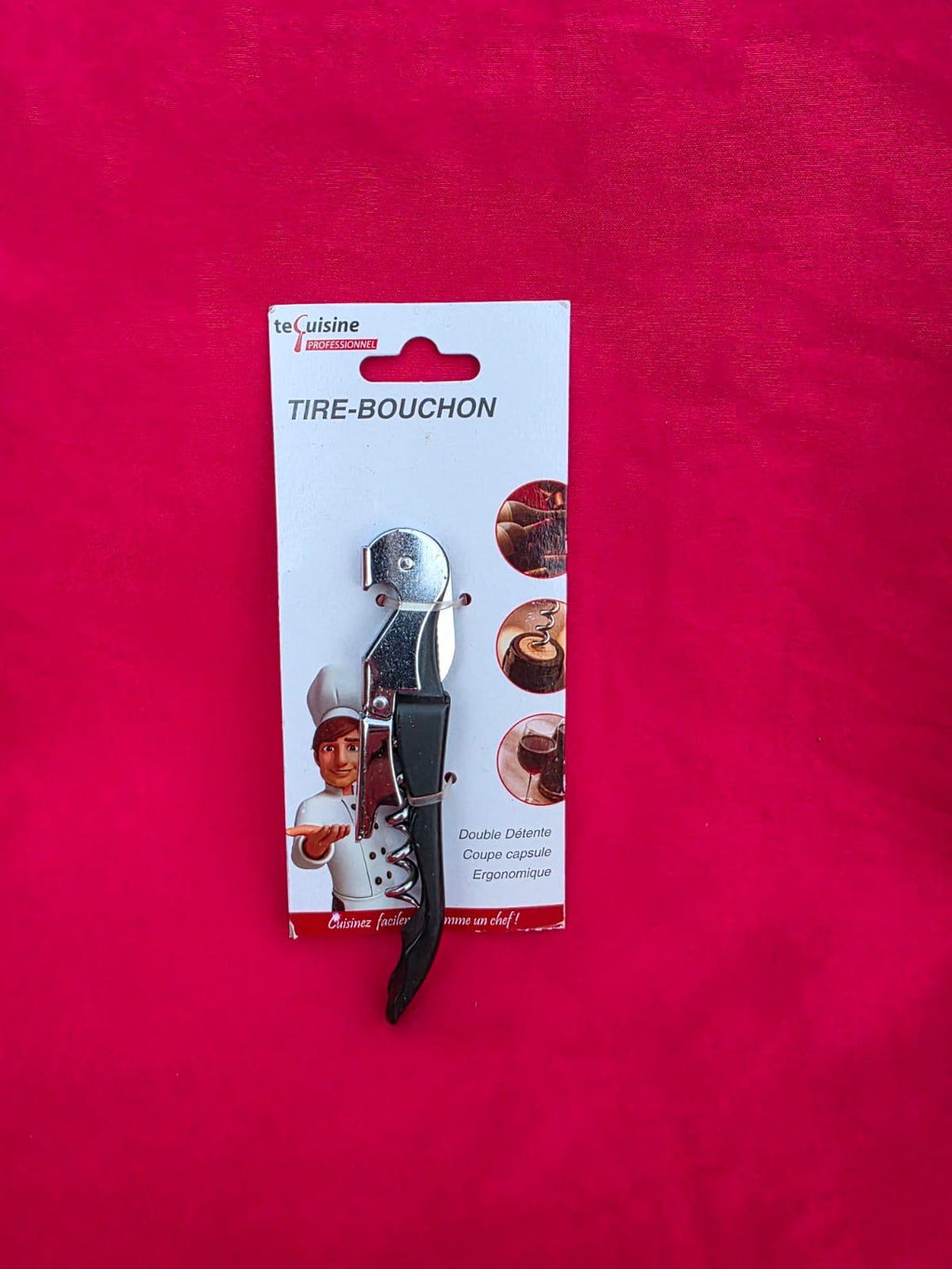 Tire-Bouchon Professionnel avec Coupe-Capsule et Décapsuleur – TE Cuisine Professionnel